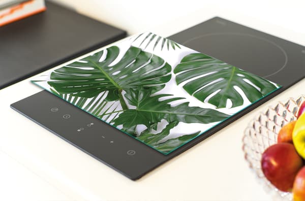 SKÄRBRÄDA I GLAS 30x22 MONSTERA