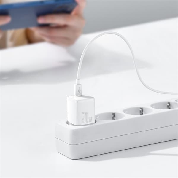 USB-C PD Cube 20W Väggladdare - Vit