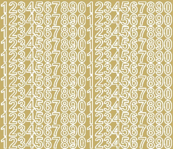 Selvklæbende talklistermærker 1,5 cm guld blanke klistermærker