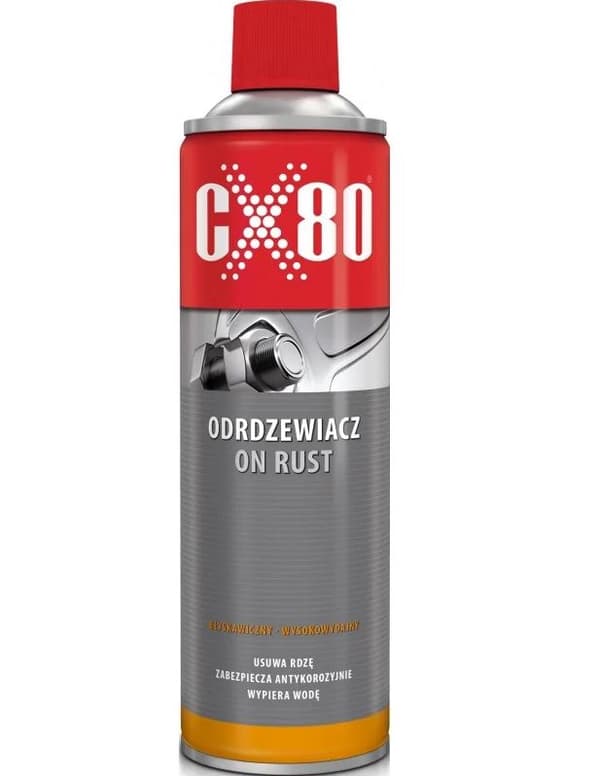 CX80 ON RUST rustfjerner til metalskruer i rustbeskyttende spray 500 ml