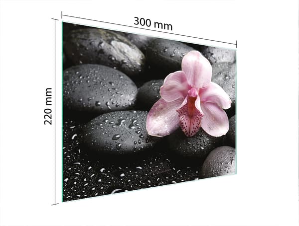 SKÄRBRÄDA I GLAS 30x22 ORCHID