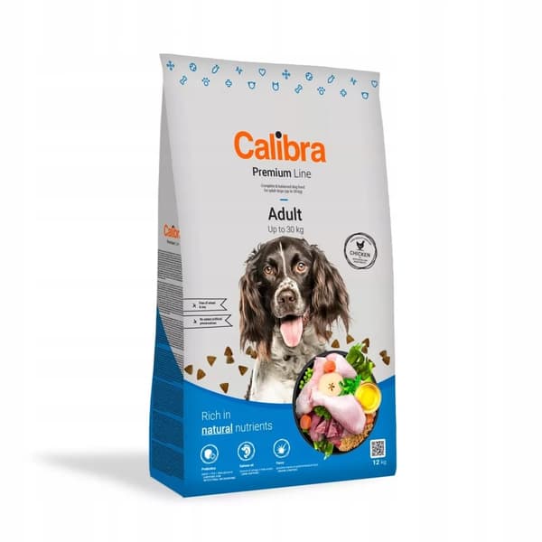 Torrfoder för hundar CALIBRA DOG PREMIUM Vuxen 12 kg