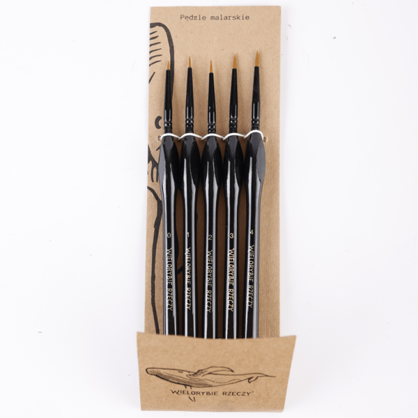 NYLON ARTISTIC PRECISION MÅLNINGSPENSLA, 5-PACK
