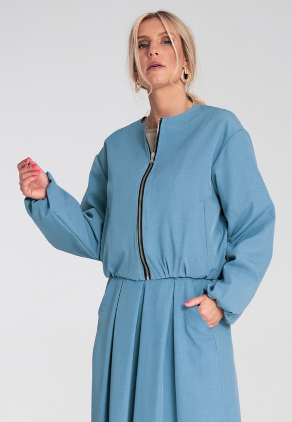 Elegant dambomberjacka blå storlek S/M