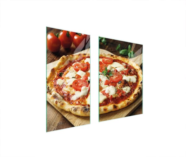 Glasbeskyttelsesplade 75x52 Pizza