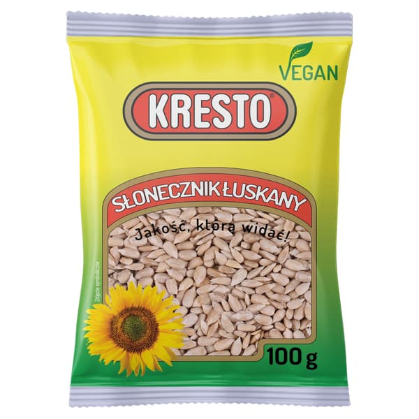 Kresto solrosfrön 100g SKALADE SOLROSFRÖN
