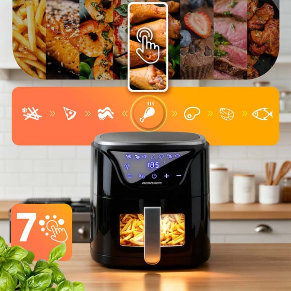 Airfryer 5l BD-652 svart och silver