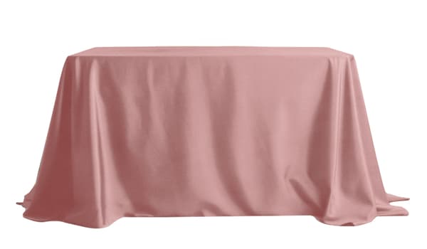 Bordsduk matt sammet puderrosa 230x230cm