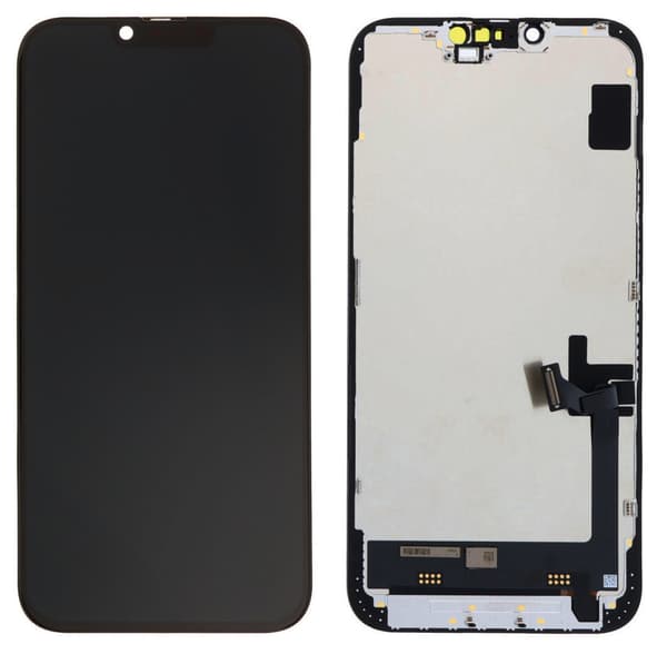 Original LCD-skærm til Apple iPhone 14. Udskiftet glas UDEN IC.