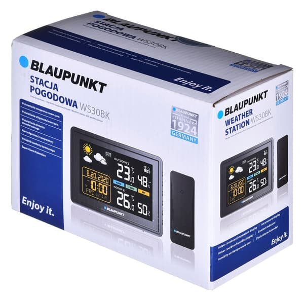 BLAUPUNKT väderstation med utomhussensor WS30BK