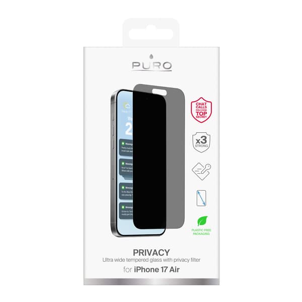 iPhone 17 Air Privacy Härdat Glas