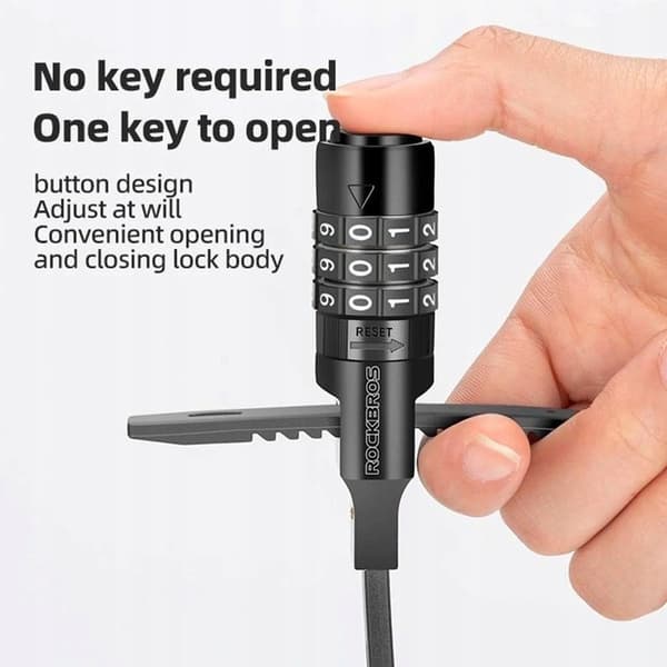 Rockbros ZIP universal forstærket lås med kode