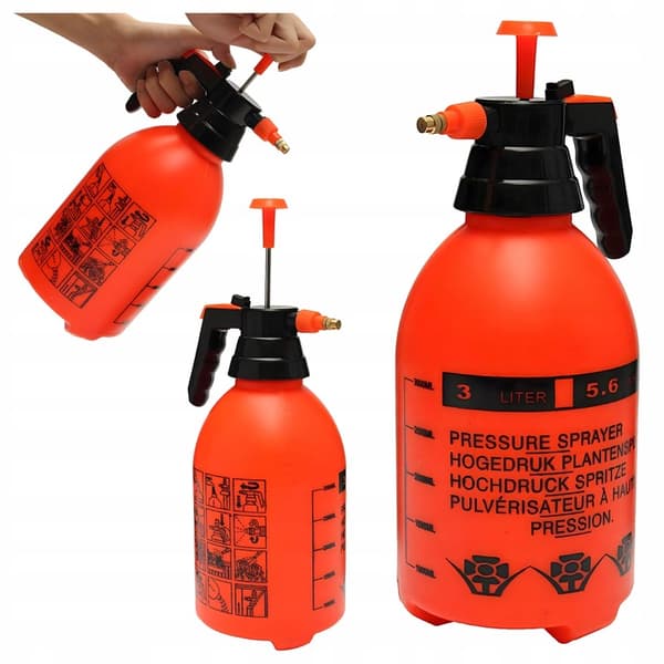 3L orange plastspruta