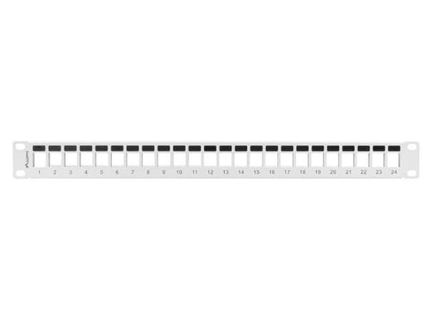 Lanberg PPKS-1024-S 24 port 1U 19" patchpanel til Keystone-moduler grå