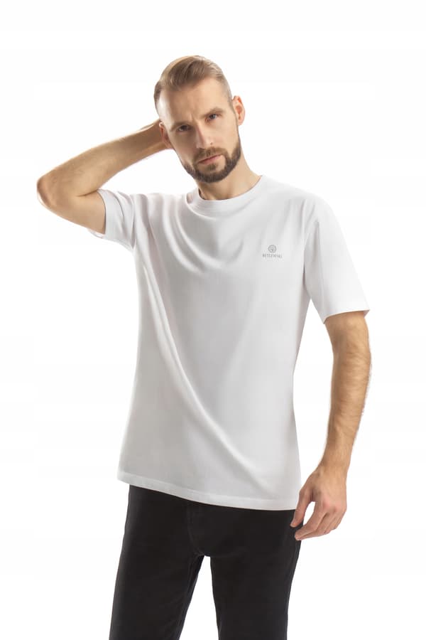BMTS-01 M VIT Bomull Herr T-shirt ETHAN