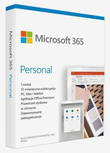 Microsoft 365 Personal-abonnement i 1 år, 1 bruger