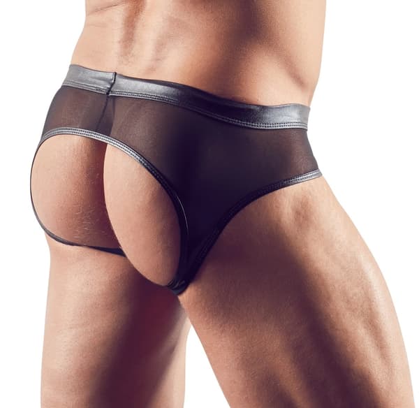 Svenjoyment Herre Mesh Open Back Trusser Sort M
