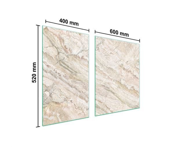 GLASTALLA OCH SKÄRBRÄDA 100x52 MARMOR