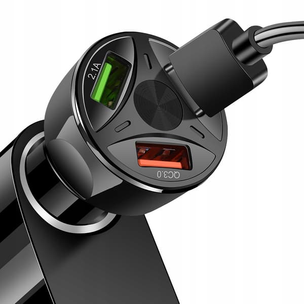 SNABB BILLADDARE 3xUSB QUALCOMM QC 3.0 Koanni