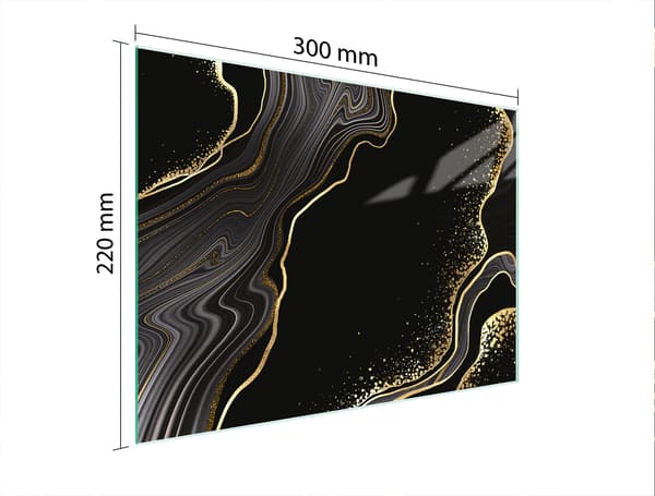 GLASSKÆREBRÆT 30x22 MARMOR