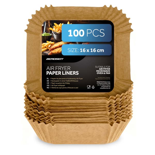 Bagepapir til fritureindsatser 16 cm Berdsen - 100 stk.