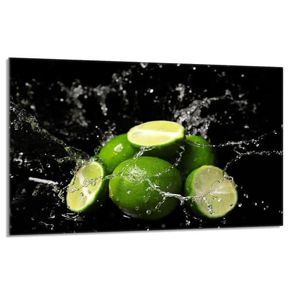 Lasinen suojalevy liedelle 80x52 Lime