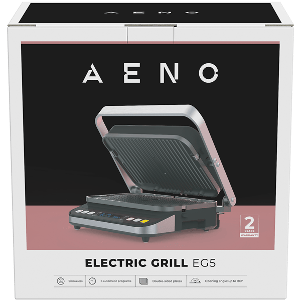 AENO EG5 Elektrisk Grill 2000W 6 programmer Optøning 320x220 Sort