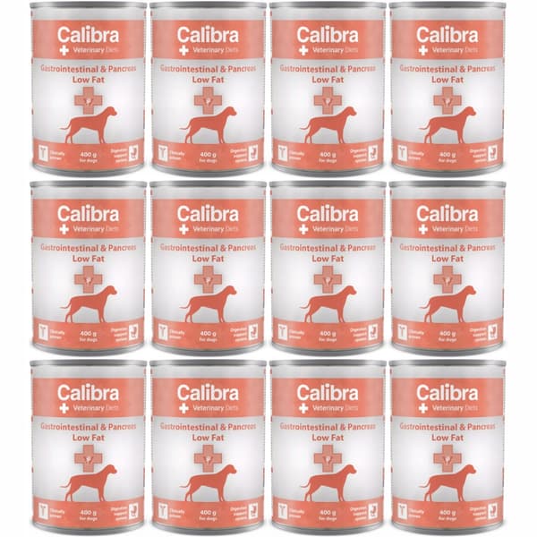 Calibra Veterinary Diet Dog Gastro fedtfattigt vådfoder til hunde 12x400g