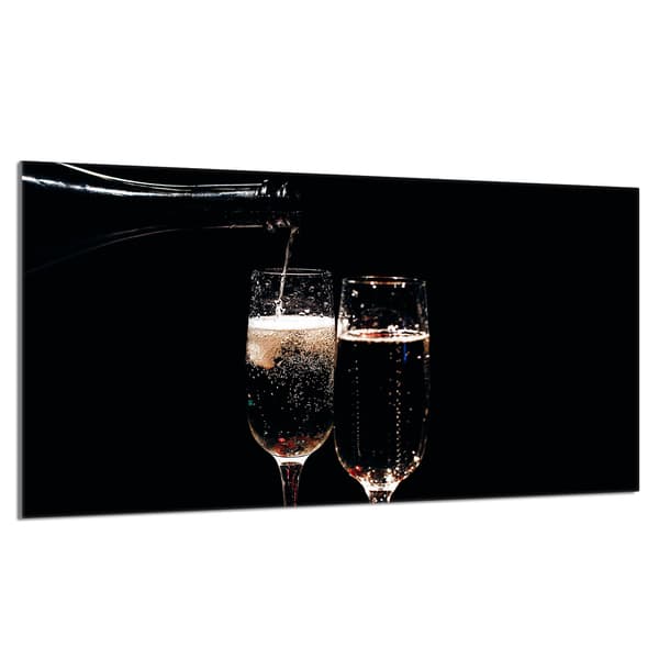 Glasskydd för spishäll 90x52 Vin