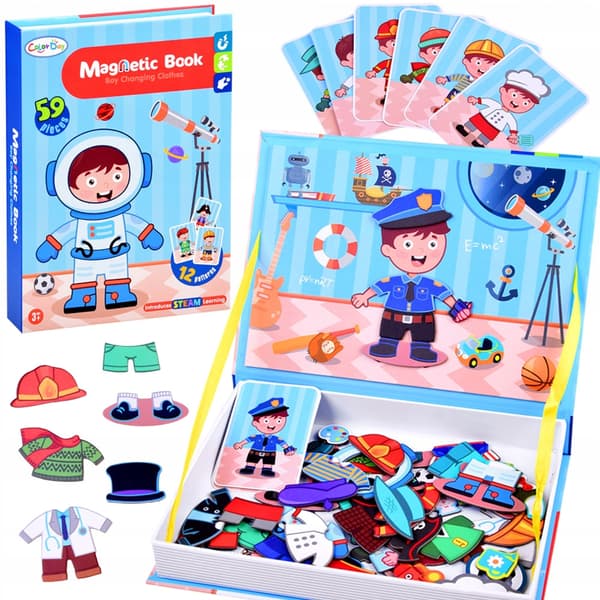 Magnetpussel TOY Book PROFESSIONS 59 bitar
