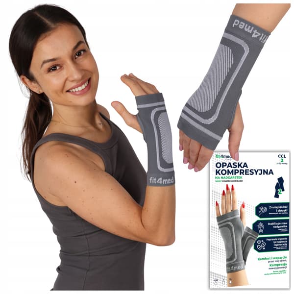 Kompressionshåndledsstøtte, elastisk håndstøtte, FIT4MED S/M