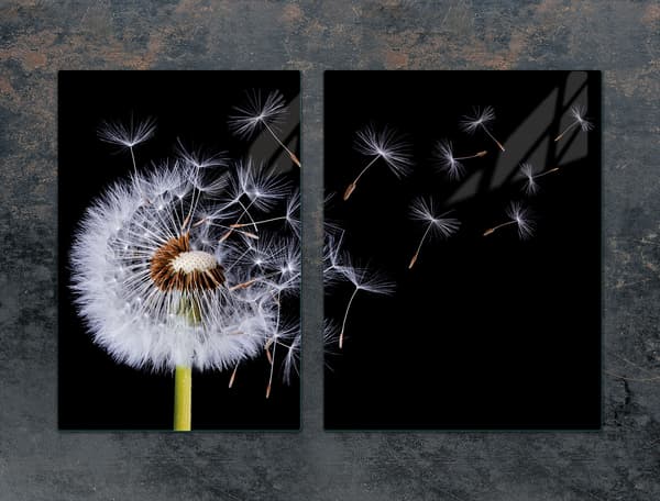 GLASBESKYTTELSESPLADE 75x52 BLOMST