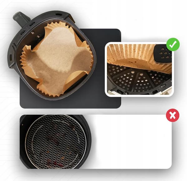 Bakplåtspapper luftfritös formset 100 st 20 cm formsättningar