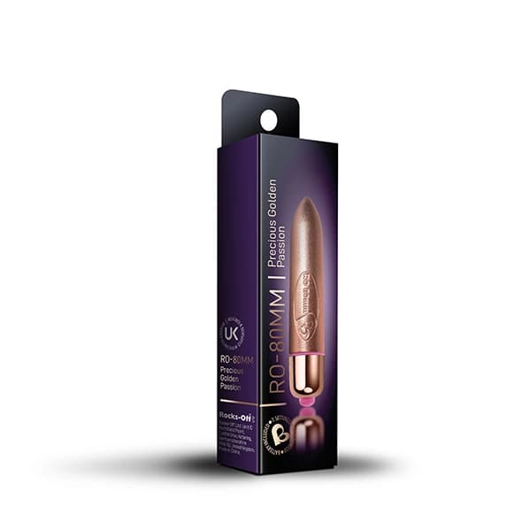 RocksOff RO80mm 7-växlad guldvibrator