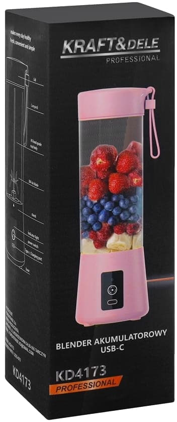 400 ml trådløs USB-C blender | Kraft&Dele