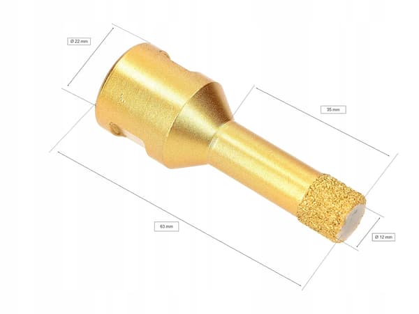 Diamantbor til stentøj M14 12mm