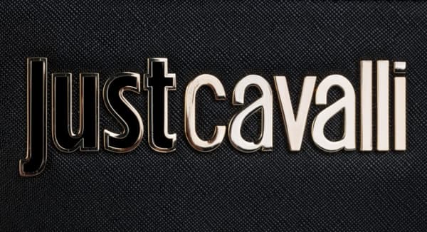 JUST CAVALLI Signature Messenger-taske SORT/GULD
