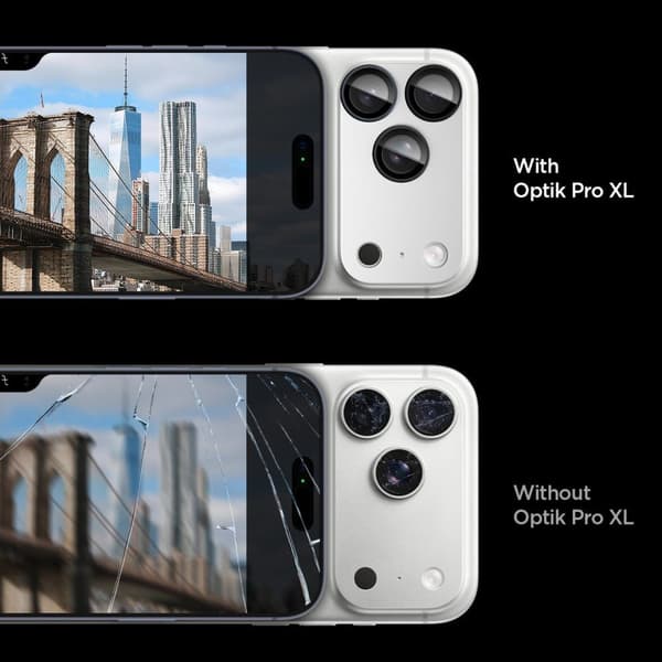iPhone 17 Pro Optik Pro XL Linse Glas - Sølv