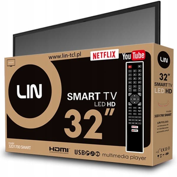 TV 32 LIN 32D1700 SMART HD Ready DVB-T2