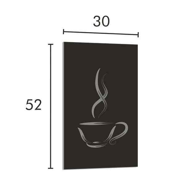 GLAS SKÆREBRÆT 30x52 Kaffe