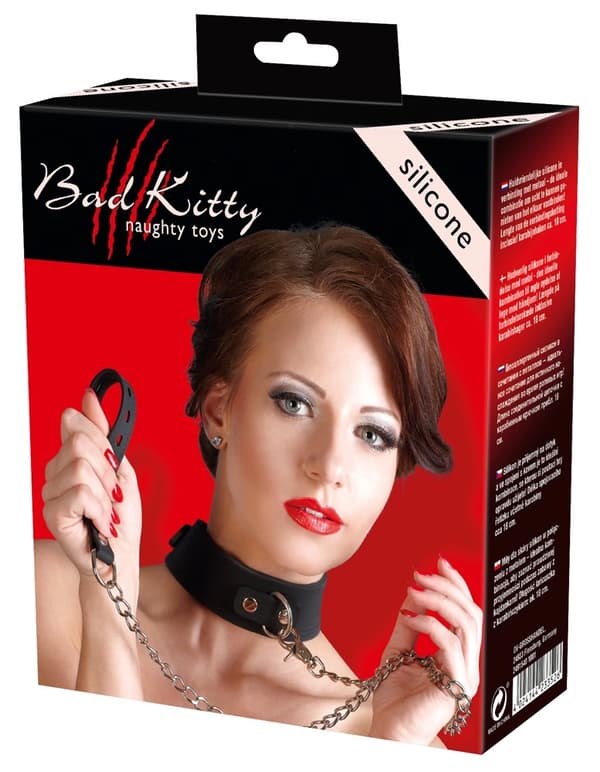Bad Kitty Silikon Halsband Svart