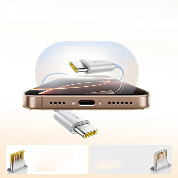 Självmonterande USB-C Dynamic 4 Pro 100W 1m kabel - Blå