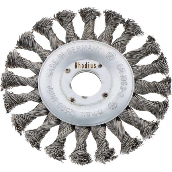 Flätad stålborste, diameter 125 mm