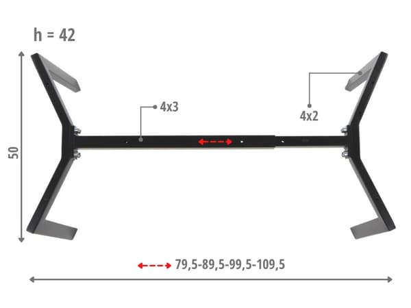 NY-L01 svart, h=42 cm