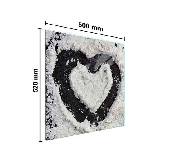 LASINEN SUOJALEVY LIEDELLE 50x52 SYDÄN