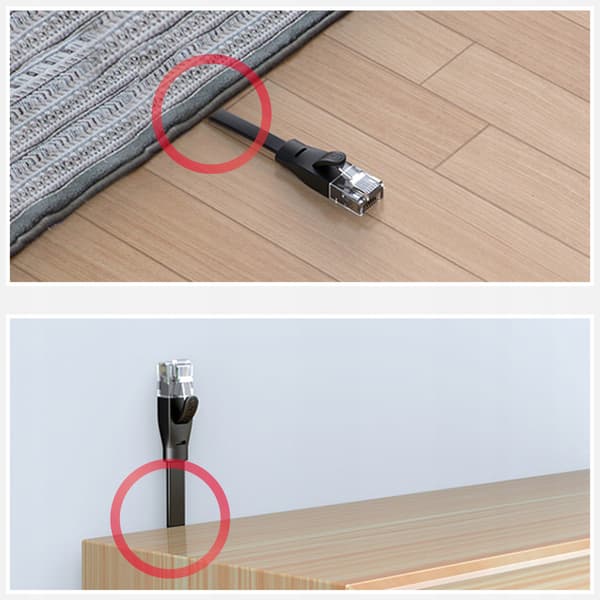 Patchkabel UNITEK C1897BK-5M platt Ethernet Cat.7, 5m