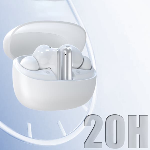 U21 TWS ANC ENC Bluetooth trådløse hovedtelefoner - Hvide