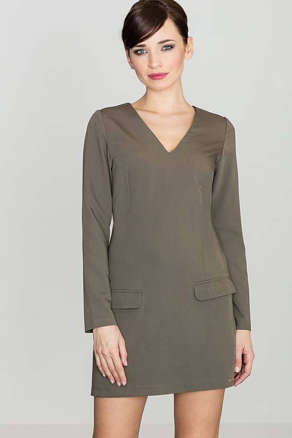 Kjole K373 Oliven M