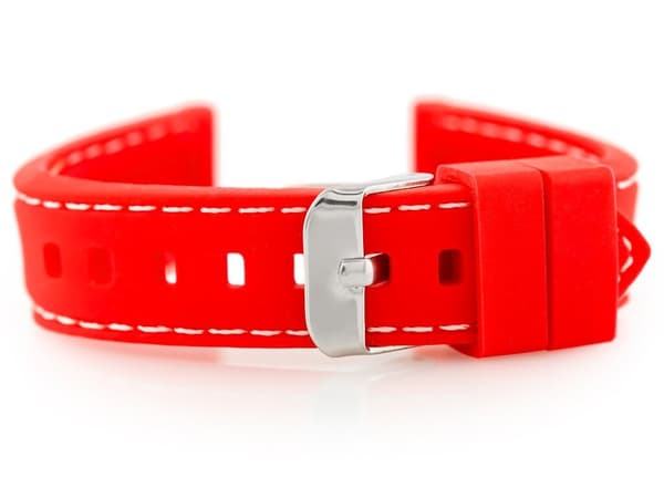 Gummiband för U20 klocka - rött 18mm