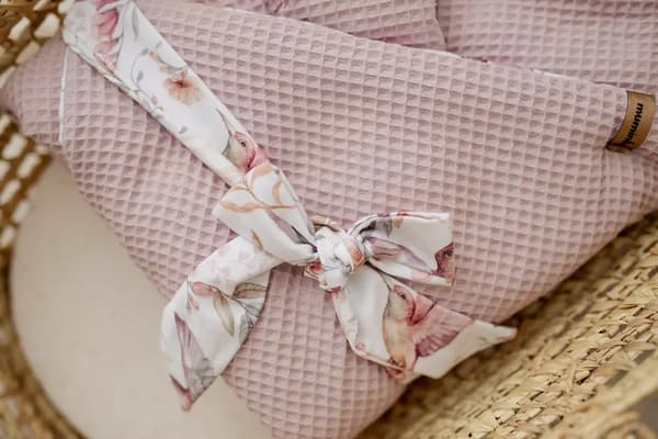 Bomulds babysvøb | Le Colibri Pink Waffle